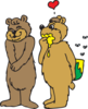 Bears In Love Clip Art